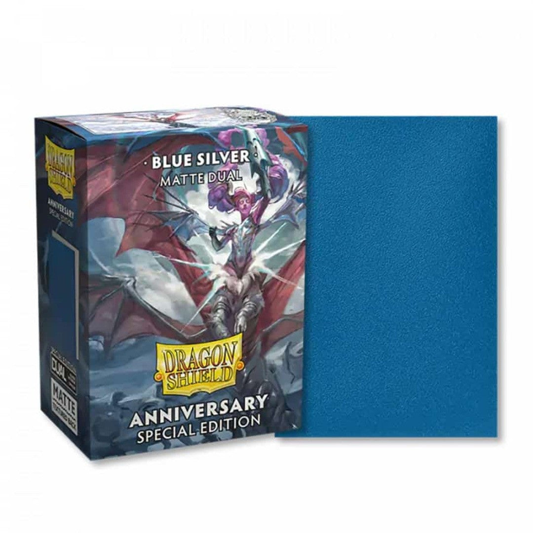 Dragon Shield Dual Matte Sleeves Special Edition - Blue Silver (100 Sleeves)