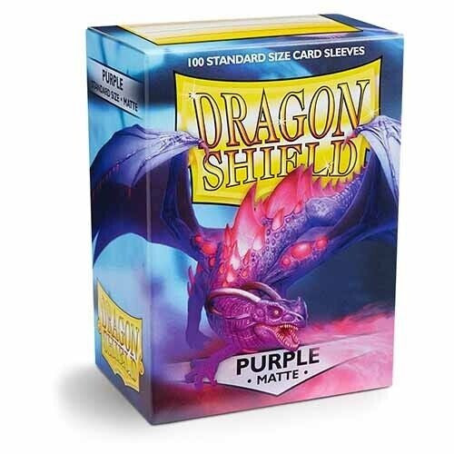 Dragon Shield Standard Sleeves - Matte Purple 100 Sleeves