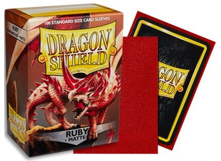 Dragon Shield Standard Sleeves - Matte Ruby 100 Pz.