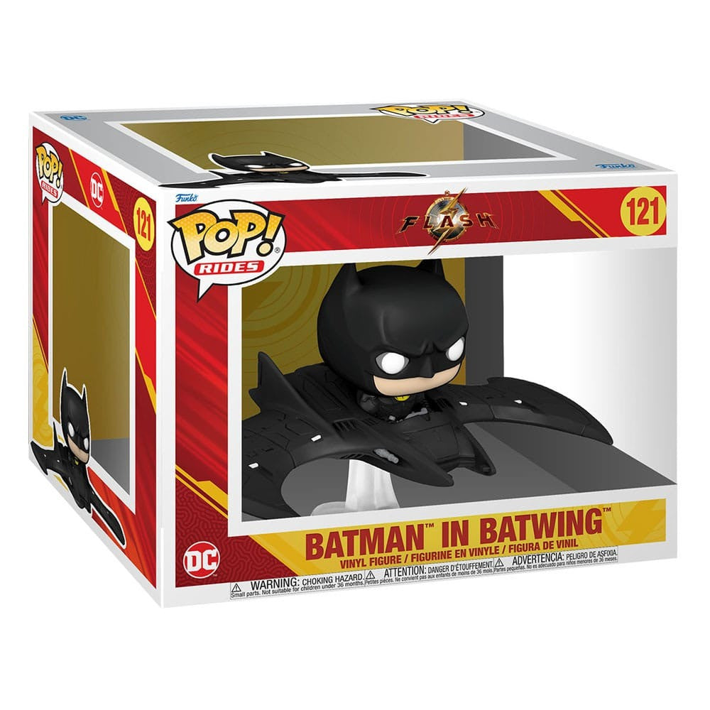 Funko Pop - The Flash Pop! Rides Super Deluxe Vinyl Figure Batman In Batwing 13 Cm