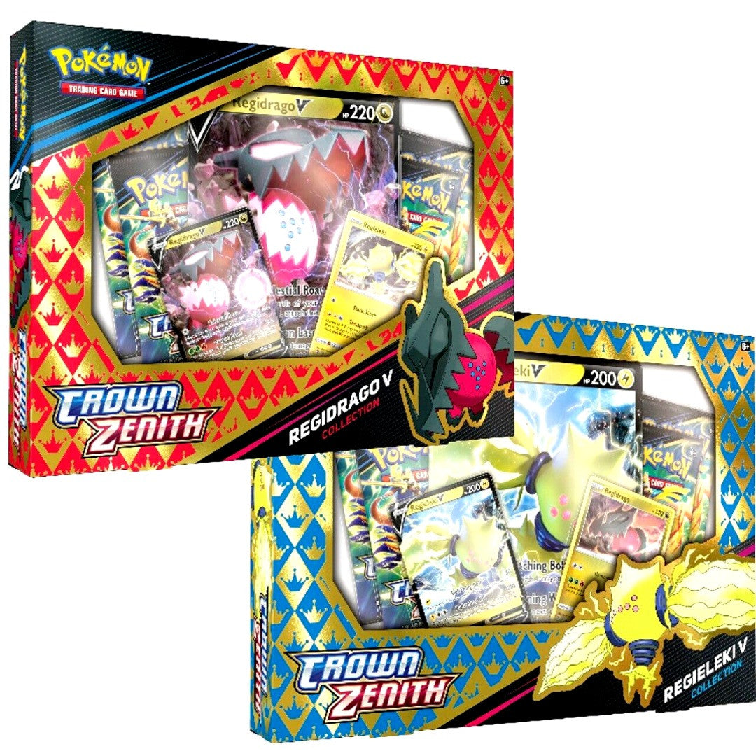 Pokemon Sword & Shield 12.5 Crown Zenith Regielieki / Regidrago V Box Eng