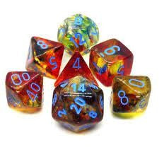Set Di Dadi Nebula Primary/Blue