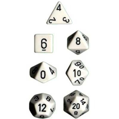 Set di Dadi Opachi Bianco 25401