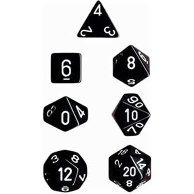 Set di Dadi Opachi Nero 25408