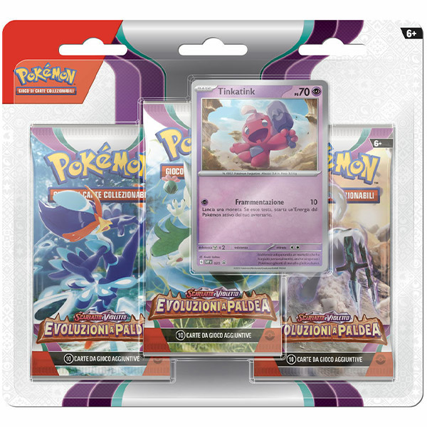 Pokemon - Scarlatto E Violetto Evoluzioni A Paldea - 3 Pack Blister Ita