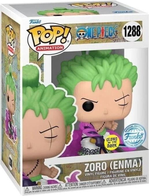 One Piece: Funko Pop! Animation - Zoro (Enma) (Glow) (Vinyl Figure 128)