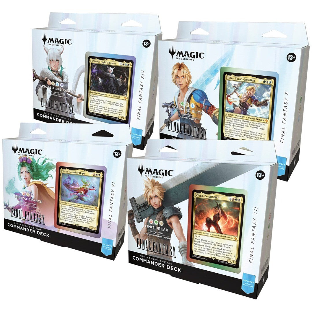 Magic The Gathering - Final Fantasy Collector's Commander Display 4 mazzi Eng