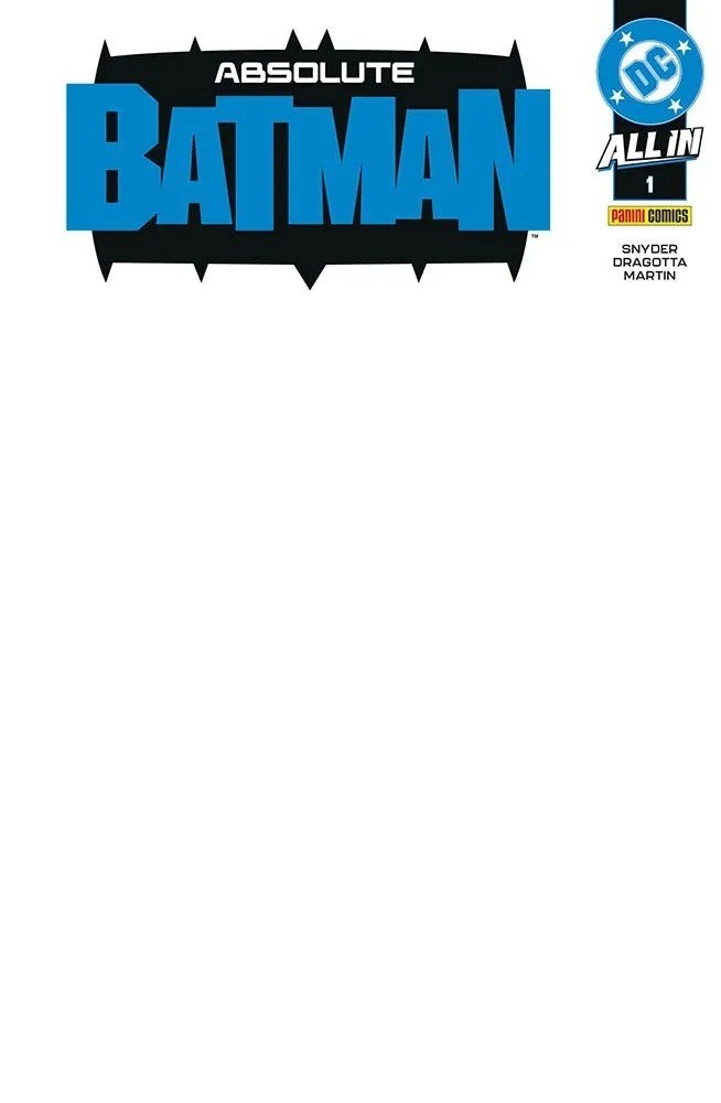 Absolute Batman 1 - Blank Variant