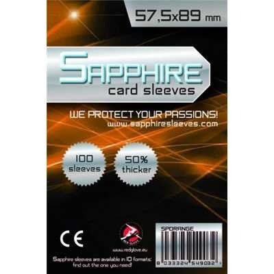 Deck Protector Sapphire Sleeves - Orange (57,5X89Mm)