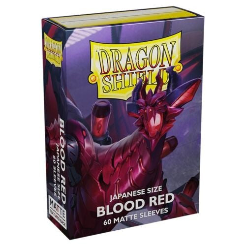 Dragon Shield Blood Red 60 Sleeves Matte - Japanese Size