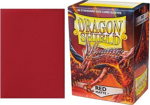 Dragon Shield Standard Sleeves - Matte Red 100 Pz.
