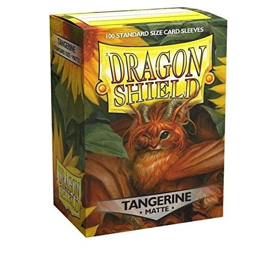 Dragon Shield Standard Sleeves - Matte Tangerine 100 Pz.