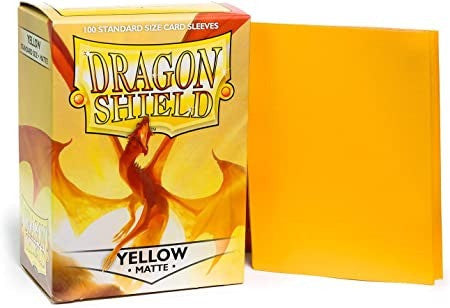 Dragon Shield Standard Sleeves - Matte Yellow 100 Pz