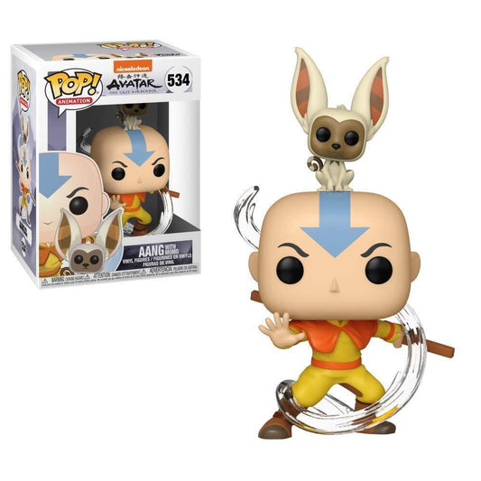 Funko Pop - Avatar The Last Airbender Pop! Animation Vinyl Figure Aang W/ Momo 534