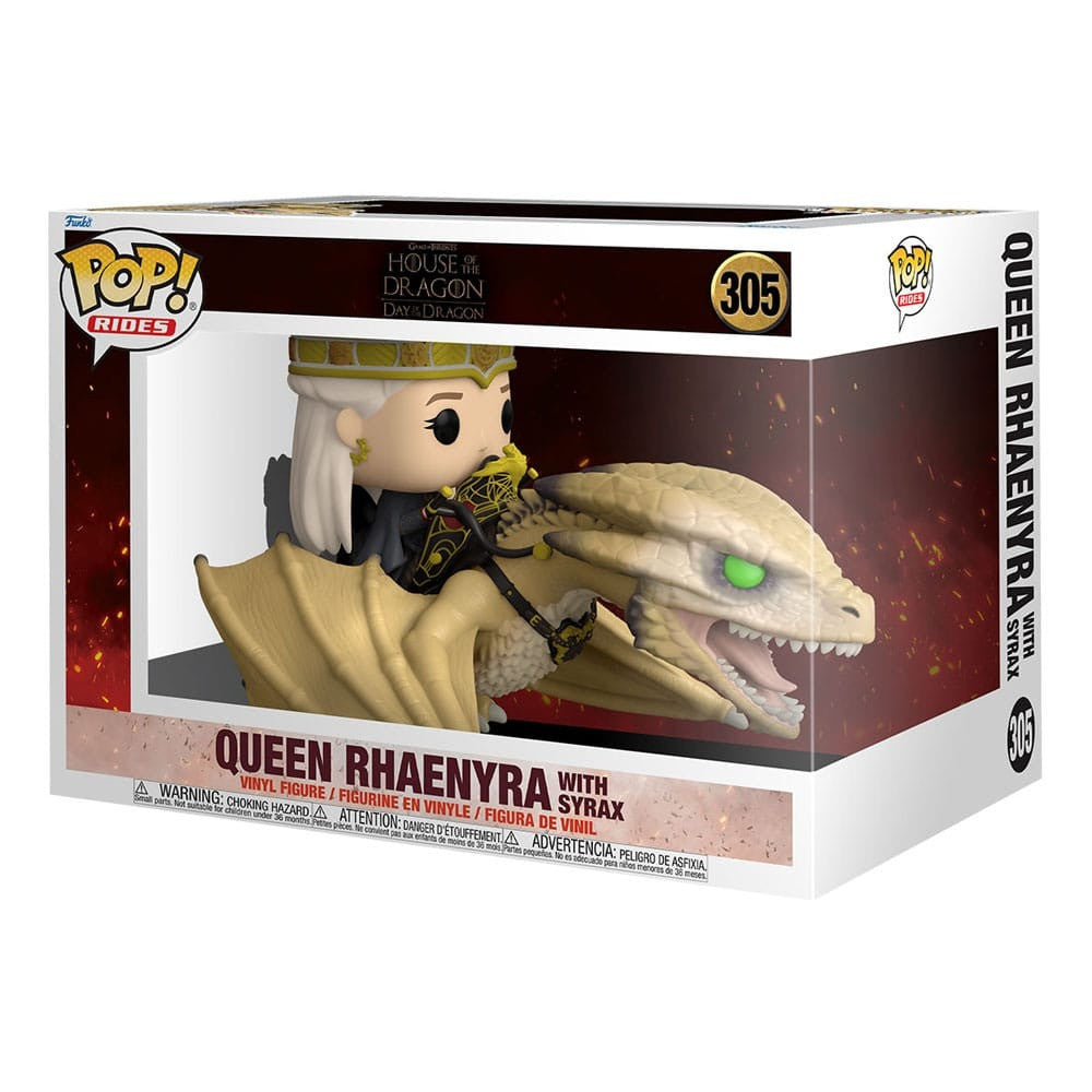 House Of The Dragon Pop! Rides Super Deluxe Vinyl Figure Rhaenyra W/ Syrax 15 Cm