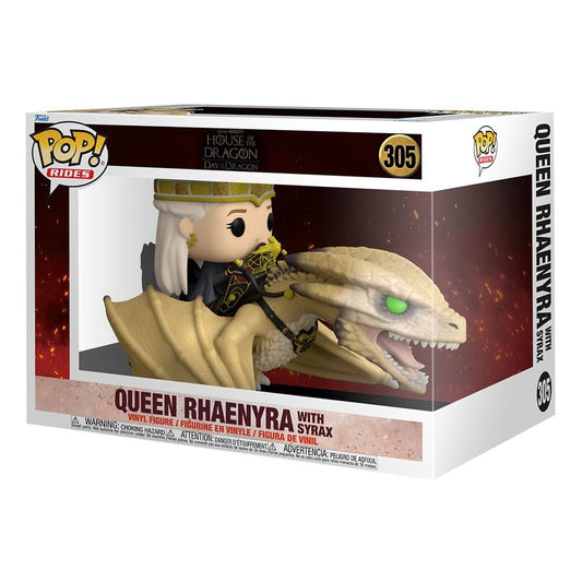 House Of The Dragon Pop! Rides Super Deluxe Vinyl Figure Rhaenyra W/ Syrax 15 Cm