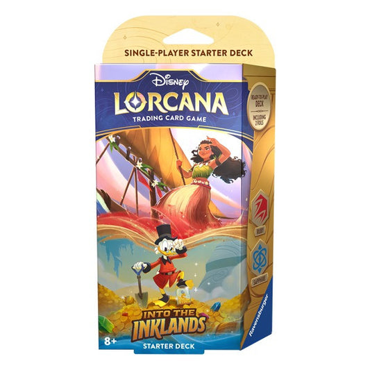 Lorcana Starter Deck Vaiana E Zio Paperone Into The Inklands Eng