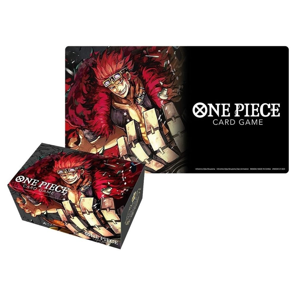 One Piece Card Game Playmat And Storage Box Set -Eustass "Captain" Kid