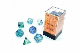 Set Di Dadi Nebula Oceanic/Gold