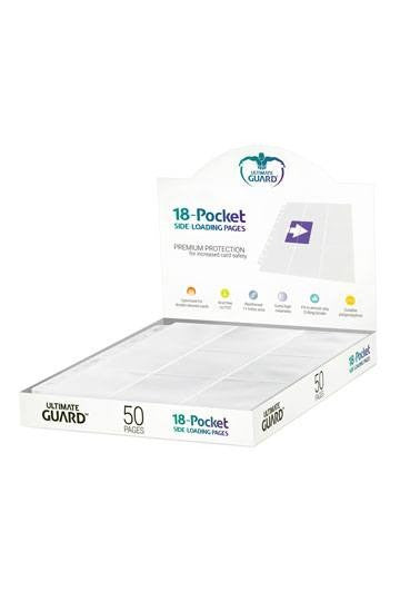 Ultimate Guard 18-Pocket Pages Side-Loading White (50)