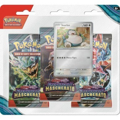Scarlatto & Violetto: Crepuscolo Mascherato - 3 Pack Blister Snorlax (ITA)