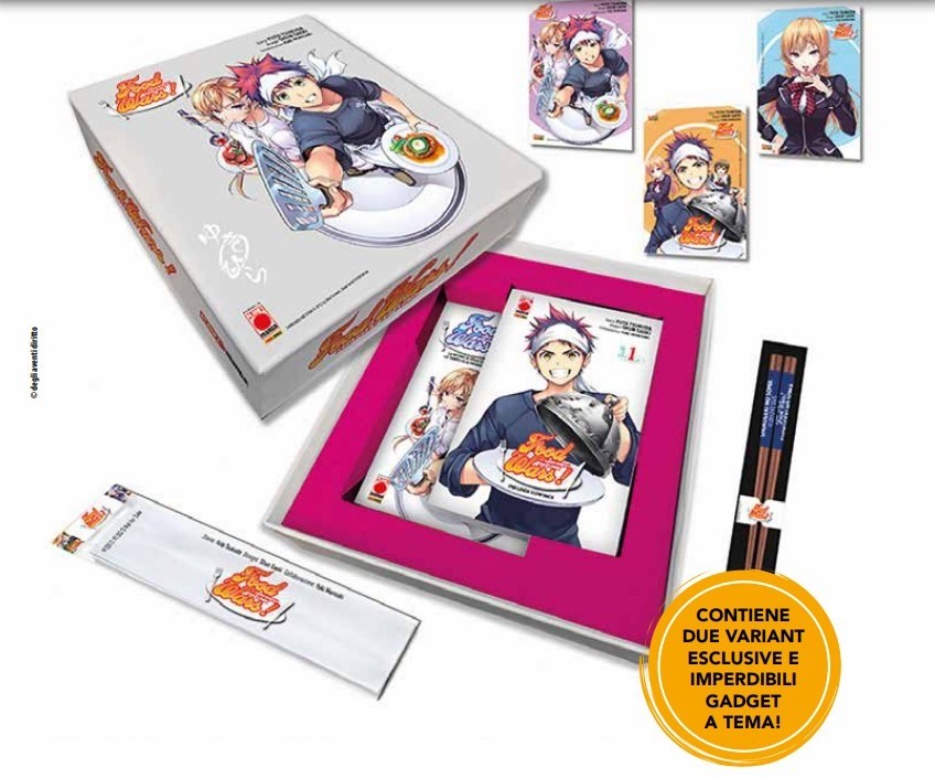 Food Wars Cofanetto Deluxe (Vol. 1 Variant + 2 Variant + Gadget)