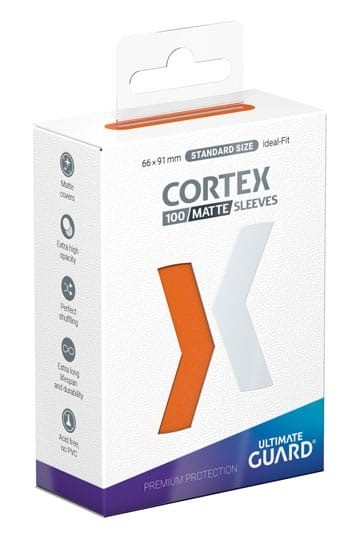 Ultimate Guard Cortex Sleeves Matte Standard Size Orange (100)