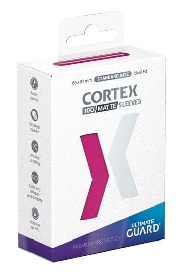 Ultimate Guard Cortex Sleeves Matte Standard Size Pink (100)