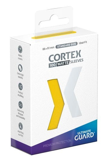 Ultimate Guard Cortex Sleeves Matte Standard Size Yellow (100)