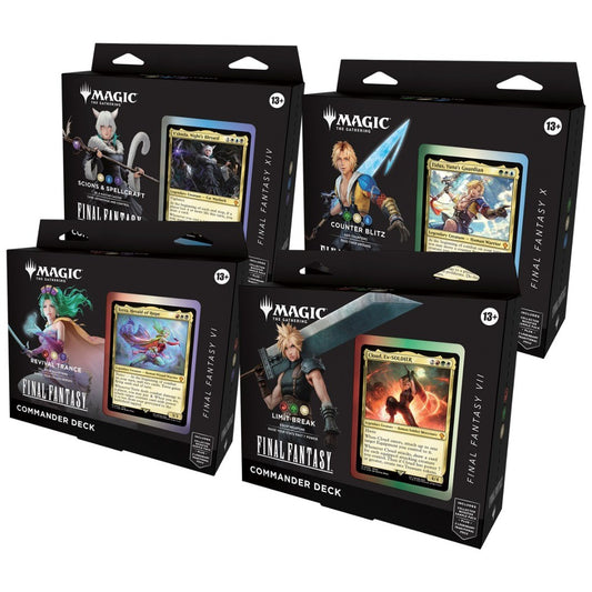 Magic the gathering - Final Fantasy Commander Deck Bundle 4 deck ENG