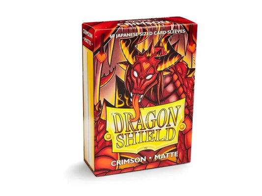 Dragon Shield Small Sleeves - Japanese Matte Crimson (60 Sleeves)