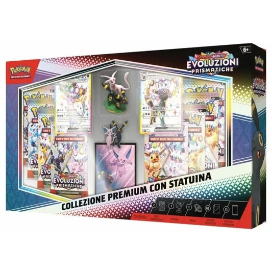 Pokémon Scarlatto & Violetto Evoluzione Prismatica - SV8.5 Collezione Premium con Statuina  Italiano