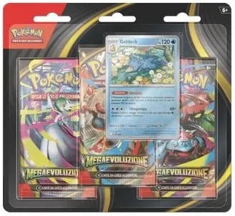 Megaevoluzione - 3 Pack Blister - Golduck (ITA)
