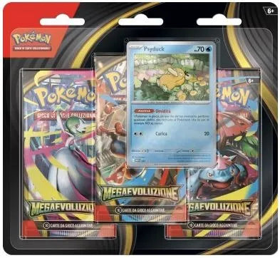 Megaevoluzione - 3 Pack Blister - Psyduck (ITA)