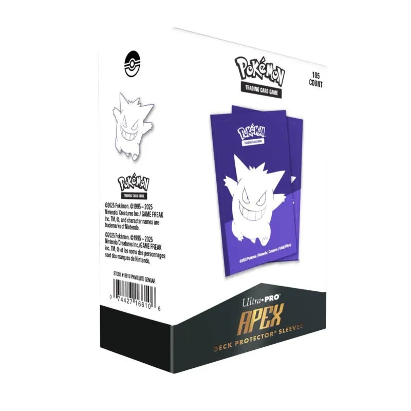 105 APEX DECK PROTECTOR SLEEVES - POKEMON - GENGAR ELITE SERIES