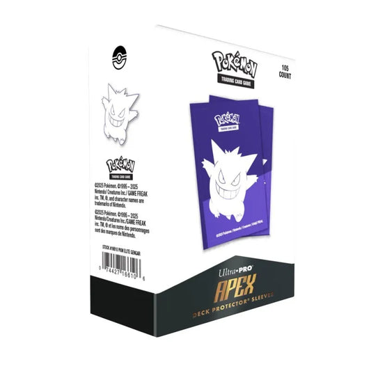 105 APEX DECK PROTECTOR SLEEVES - POKEMON - GENGAR ELITE SERIES