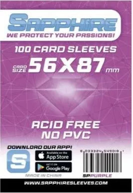 Purple 56 x 87 mm (100 Bustine) - Sapphire