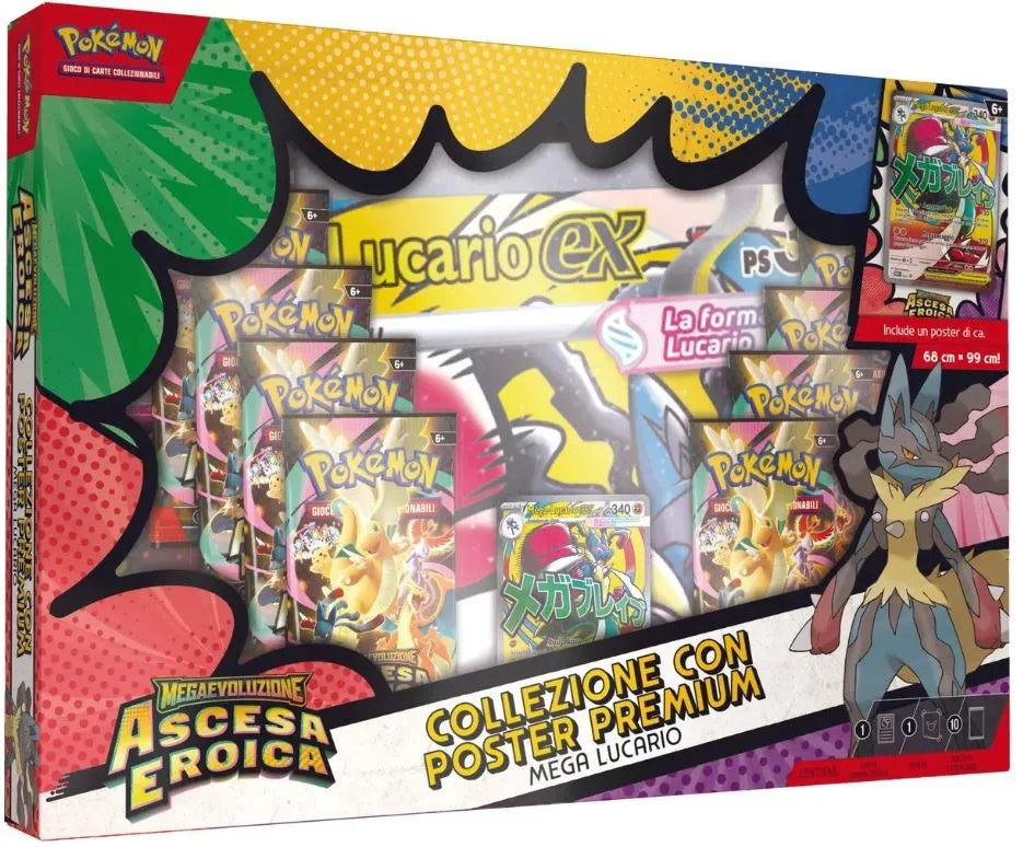 Megaevoluzione: Ascesa Eroica - Collezione con Poster Premium - Mega Lucario (ITA)