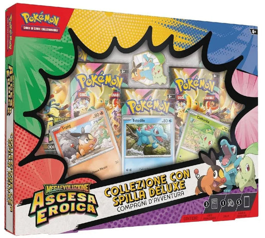 Pokemon Collezione Con Spilla Deluxe Compagni D'Avventura
