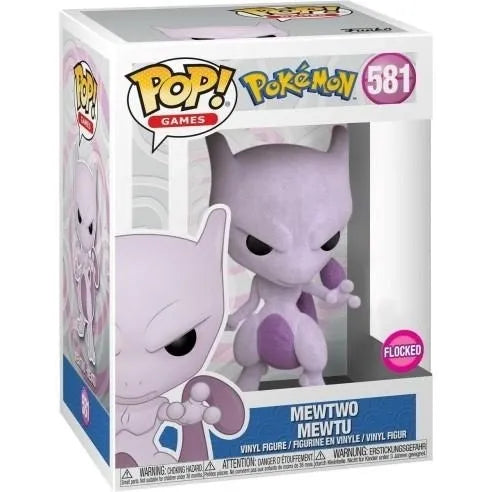 FUNKO POP Games: Pokemon - 581 Mewtwo Flocked (Exclusive) 9cm