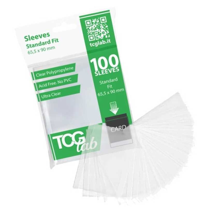 TcgLab - Bustine protettive Standard Ultra Clear - 60 micron
