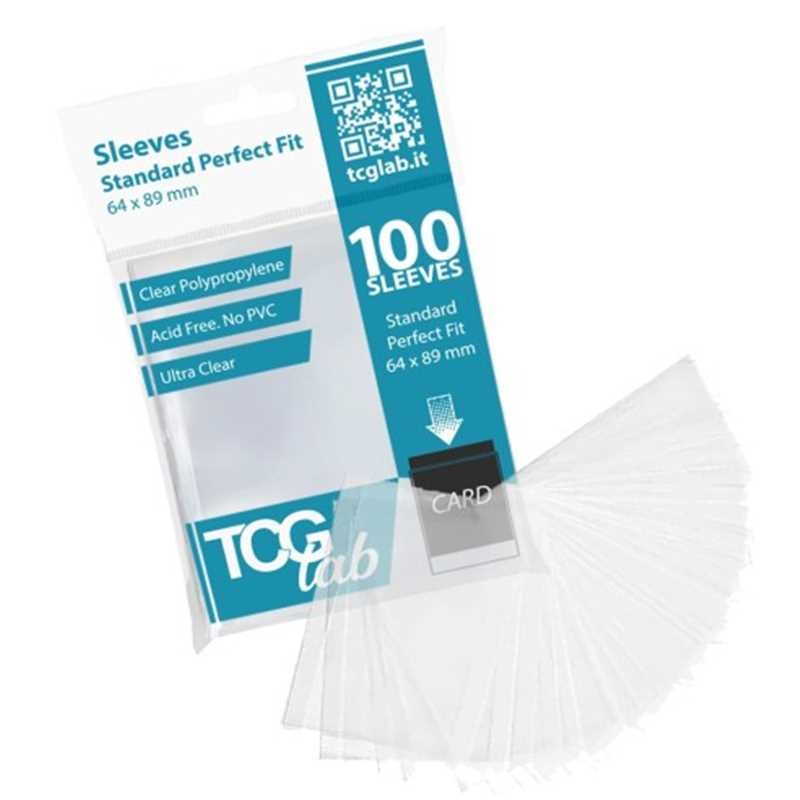 100 Bustine Protettive Standard Perfect Fit - Ultra Clear - 50 micron