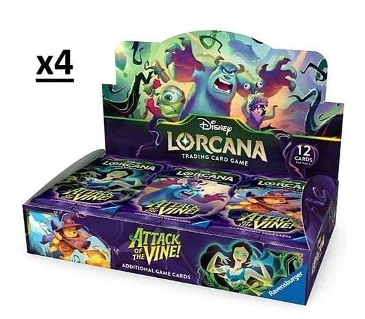 Attack of the Vine! - Viticcio All'Attacco! - case 4x Booster Box ENG factory sealed - Lorcana Disney