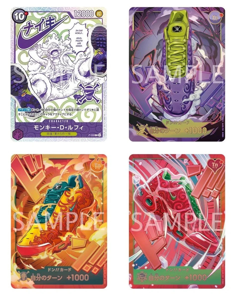PREORDINE One piece card game Nike Collab 34 cards (Japan)
